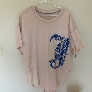 Free People “J” Tee Sz M